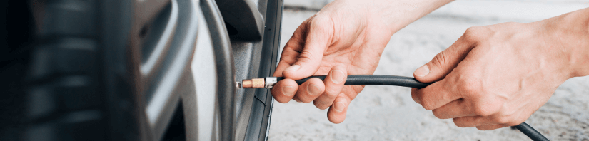 calibrando pneus